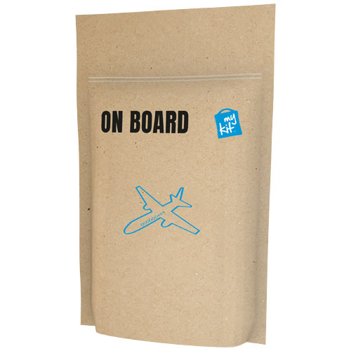Nécessaire personnalisable voyage en Avion MiniKit Marron kraft
